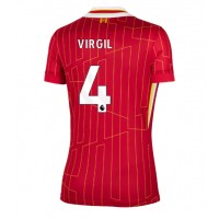 Liverpool Virgil van Dijk #4 Fußballbekleidung Heimtrikot Damen 2024-25 Kurzarm